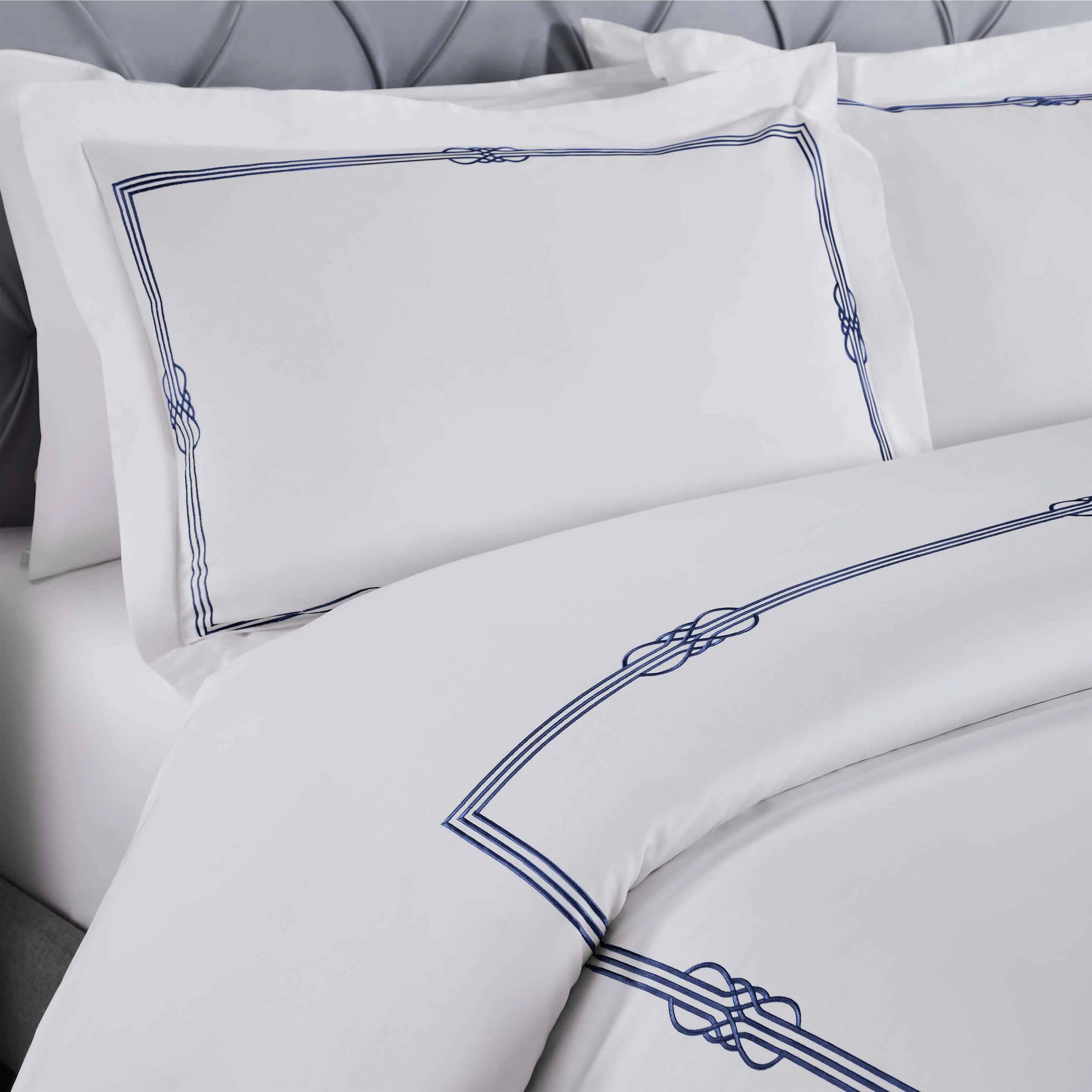 100% Cotton Gold Embroidered Duvet Cover Set - Duvet Cover Set by Superior Brand