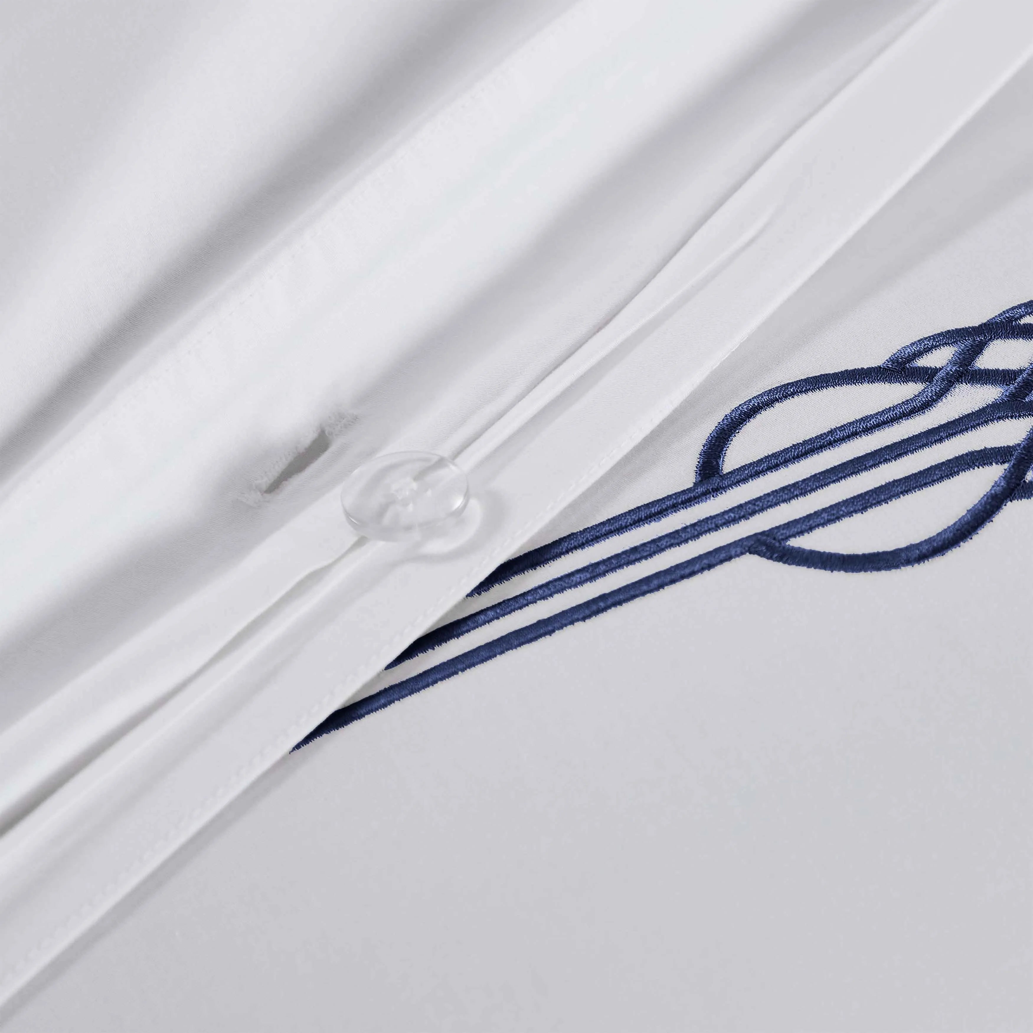 100% Cotton Gold Embroidered Duvet Cover Set - Duvet Cover Set by Superior Brand