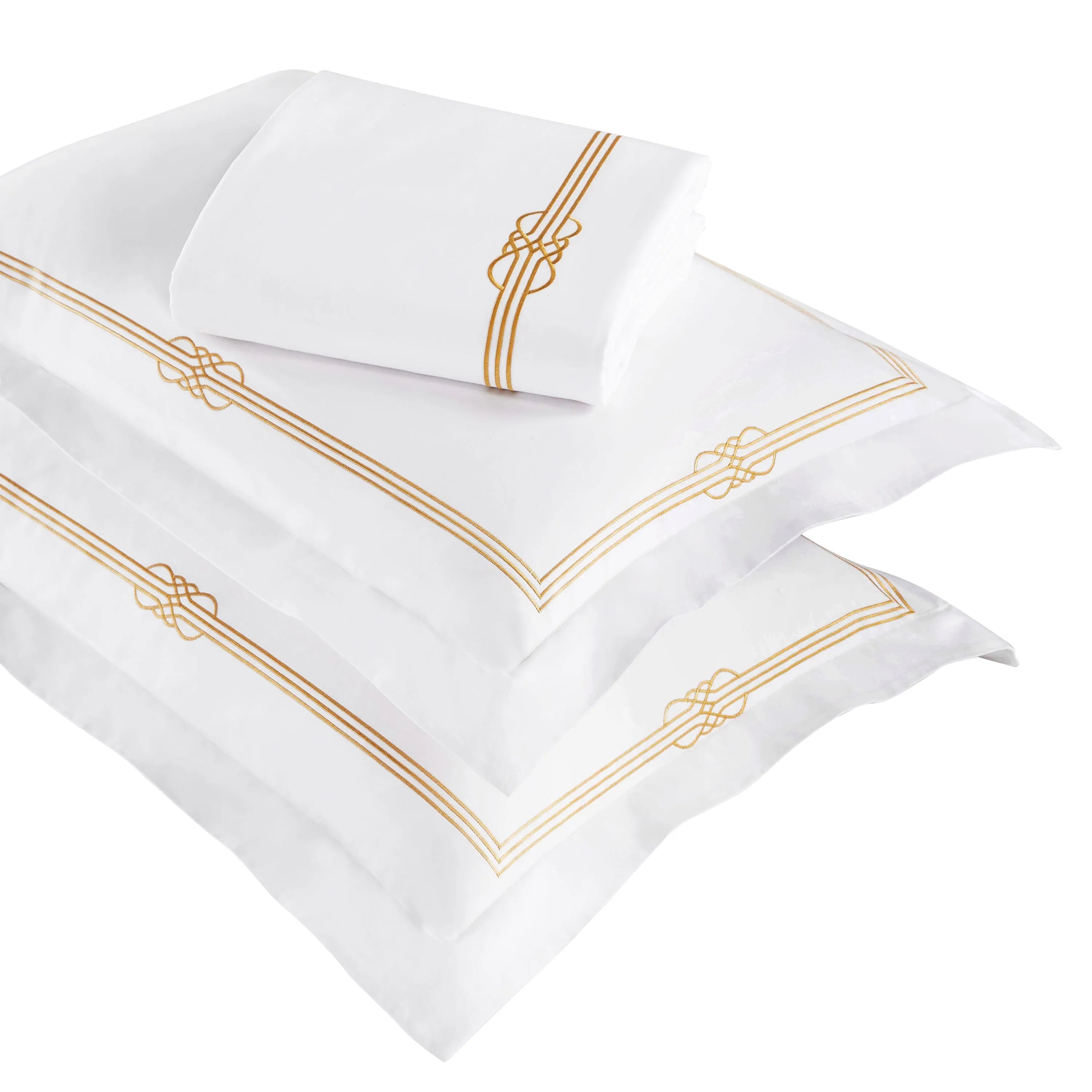 100% Cotton Gold Embroidered Duvet Cover Set - Duvet Cover Set by Superior Brand