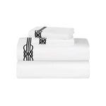 100% Cotton Bed Sheet Set Gold Embroidered Deep Pocket Moonlawn - Sheet Set by Superior Brand