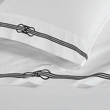 100% Cotton Bed Sheet Set Gold Embroidered Deep Pocket Moonlawn - Sheet Set by Superior Brand