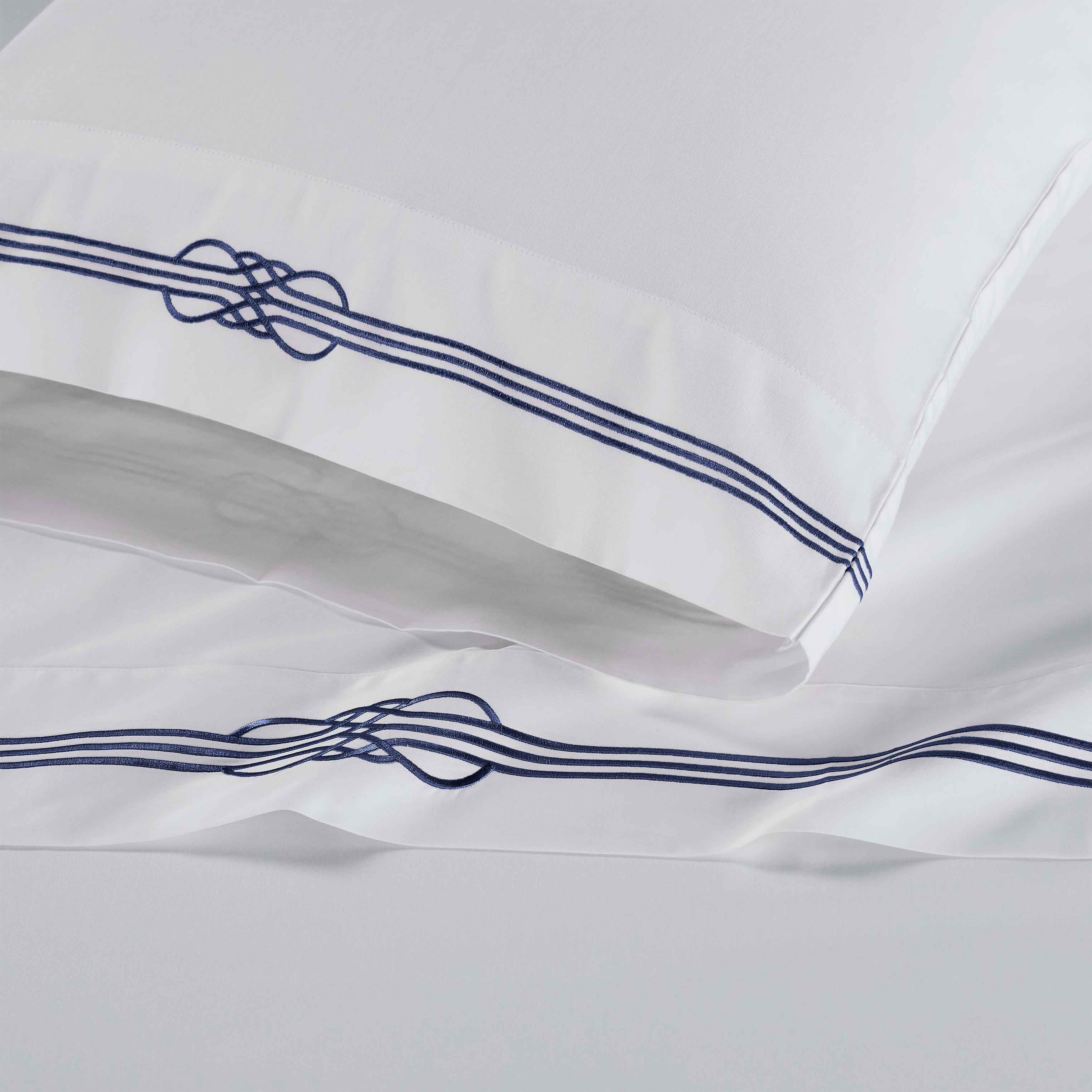 Moonlawn Cotton Gold Embroidered Deep Pocket Bed Sheet Set - Sheet Set by Superior