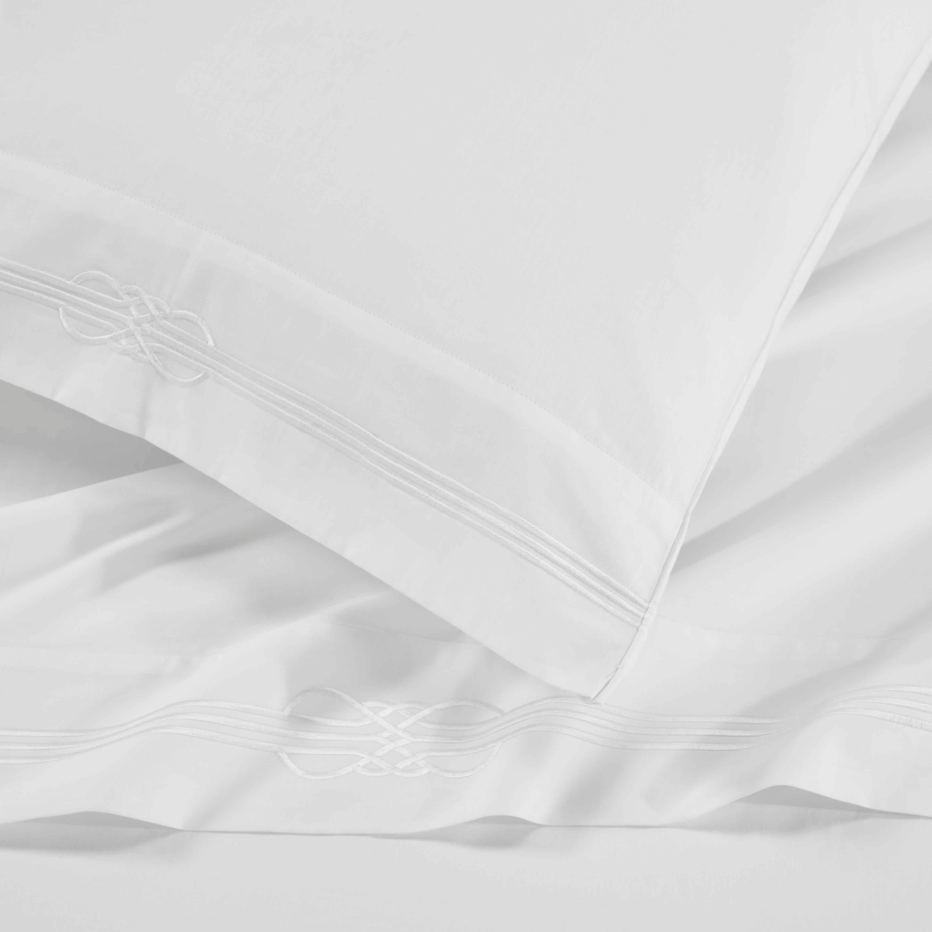Moonlawn Cotton Gold Embroidered Deep Pocket Bed Sheet Set - Sheet Set by Superior