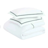 100% Cotton Cross-Stitch Embroidered Duvet Cover Set - Duvet Cover Set by Superior Brand