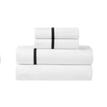 100% Cotton Bed Sheet Set Cross-Stitch Embroidered Deep Pocket Riverton - Sheet Set by Superior Brand