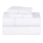100% Cotton Bed Sheet Set Cross-Stitch Embroidered Deep Pocket Riverton - Sheet Set by Superior Brand