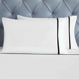 100% Cotton Bed Sheet Set Cross-Stitch Embroidered Deep Pocket Riverton - Sheet Set by Superior Brand