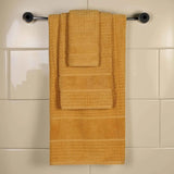 Napa Zero Twist Cotton Solid Waffle Honeycomb 3 Piece Towel Set - Towel Set by Superior Brand