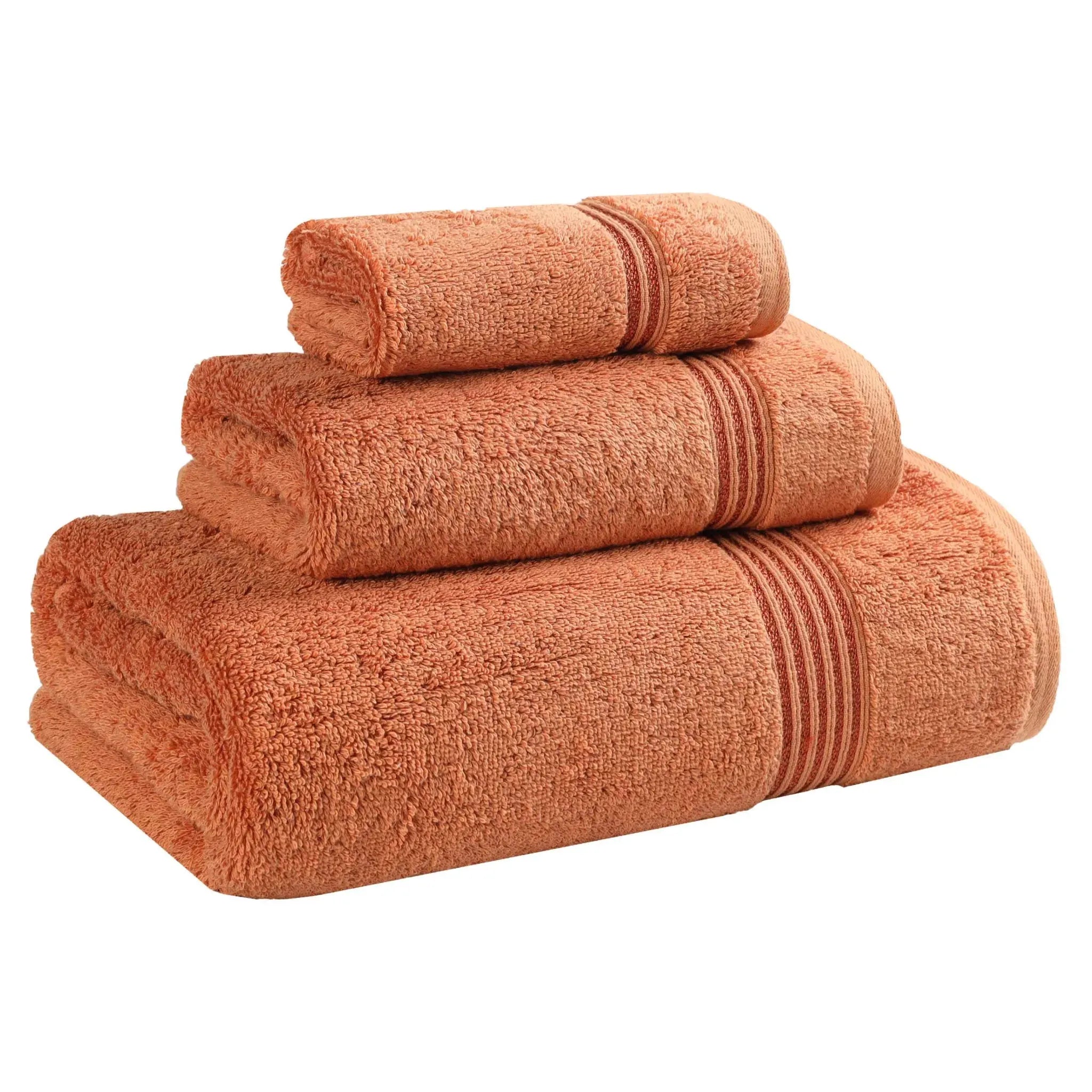 Egyptian Cotton Heritage Plush Towel Set 3 Piece - Egyptian Cotton Towel Set by Superior Brand