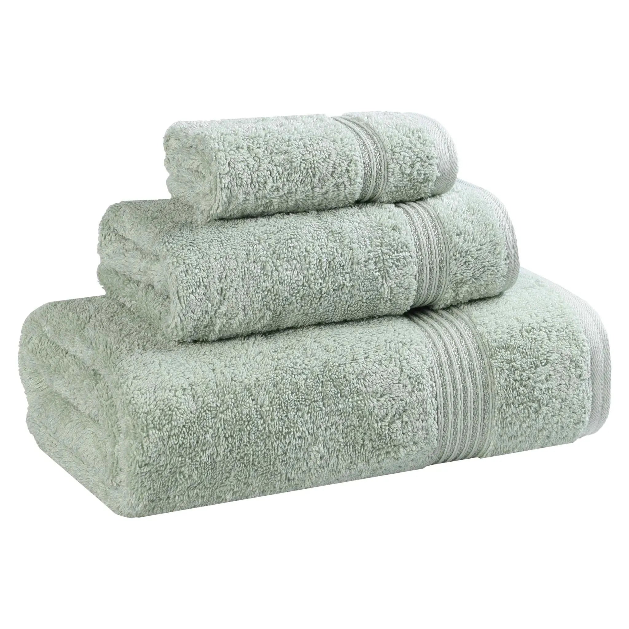 Egyptian Cotton Heritage Plush Towel Set 3 Piece - Egyptian Cotton Towel Set by Superior Brand