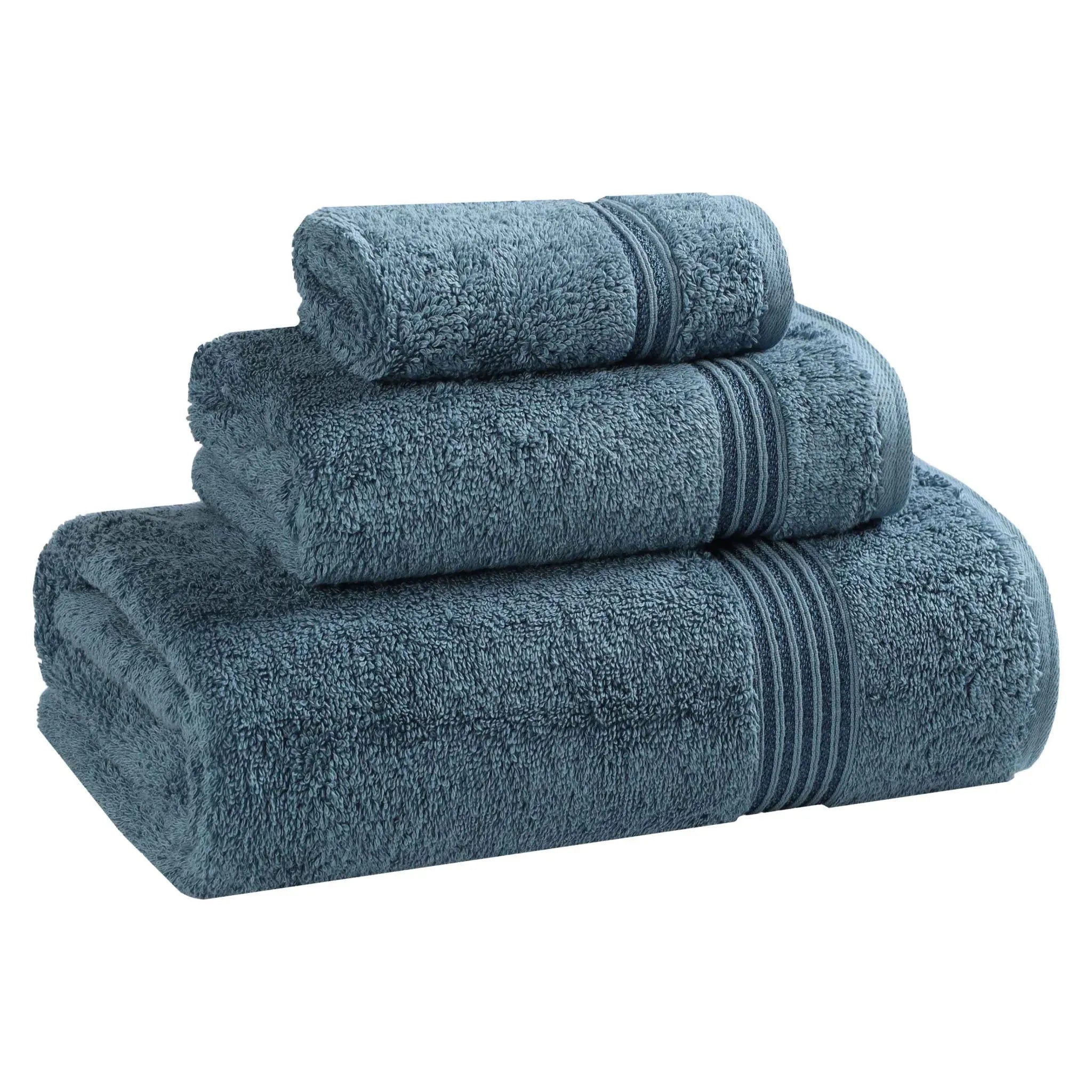 Egyptian Cotton Heritage Plush Towel Set 3 Piece - Egyptian Cotton Towel Set by Superior Brand