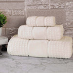 Napa Zero Twist Cotton Solid Waffle Honeycomb 3 Piece Towel Set - Towel Set by Superior Brand