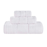Napa Zero Twist Cotton Solid Waffle Honeycomb 3 Piece Towel Set - Towel Set by Superior Brand