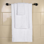 Napa Zero Twist Cotton Solid Waffle Honeycomb 3 Piece Towel Set - Towel Set by Superior Brand