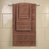 Napa Zero Twist Cotton Solid Waffle Honeycomb 3 Piece Towel Set - Towel Set by Superior Brand