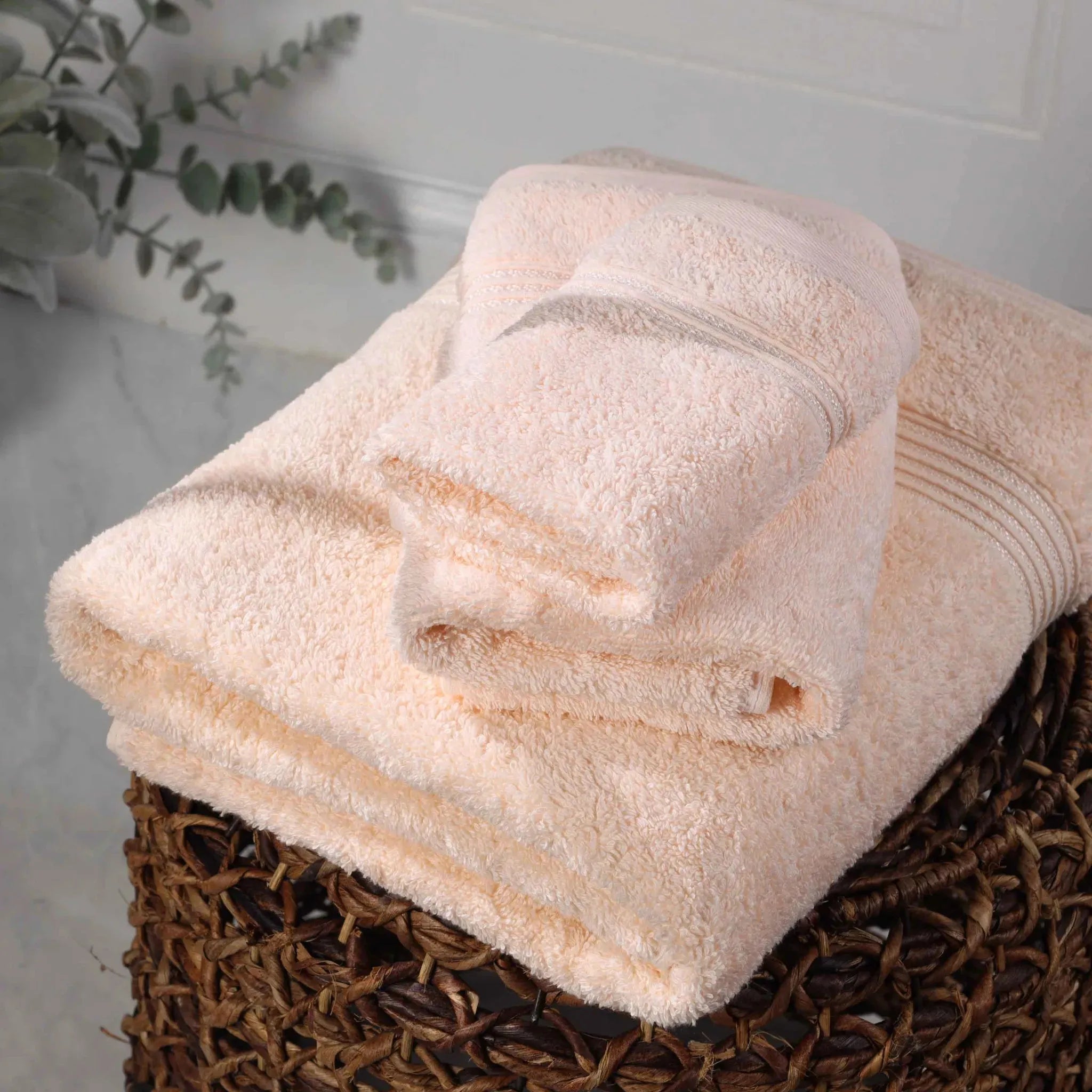 Egyptian Cotton Heritage Plush Towel Set 3 Piece - Egyptian Cotton Towel Set by Superior Brand
