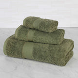 Oregon Organic Cotton Medium Weight Solid 3-Piece Towel Set - Towel Set by Superior Brand