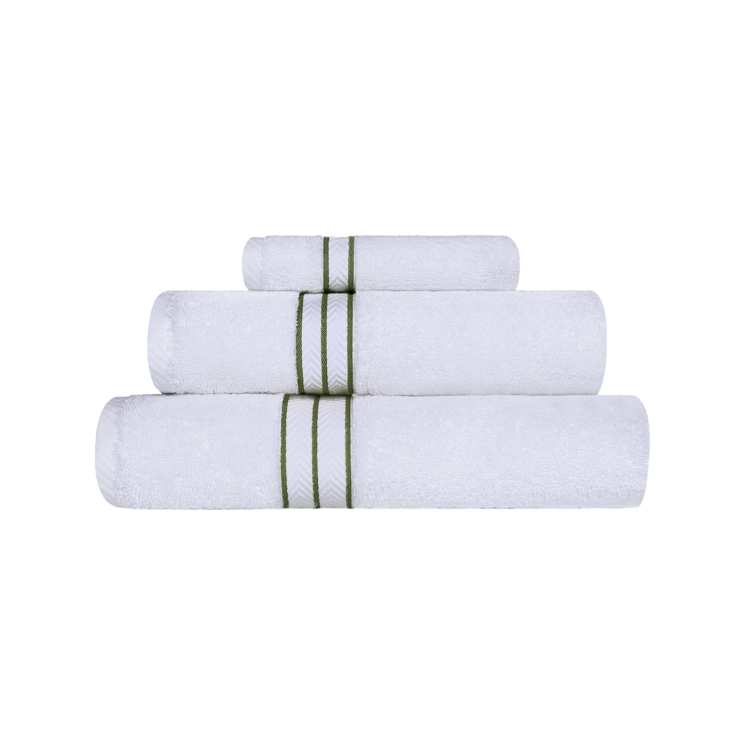 Ultra-Plush Turkish Cotton Hotel Collection Solid Towel Set Collection - Towel Set by Superior Brand