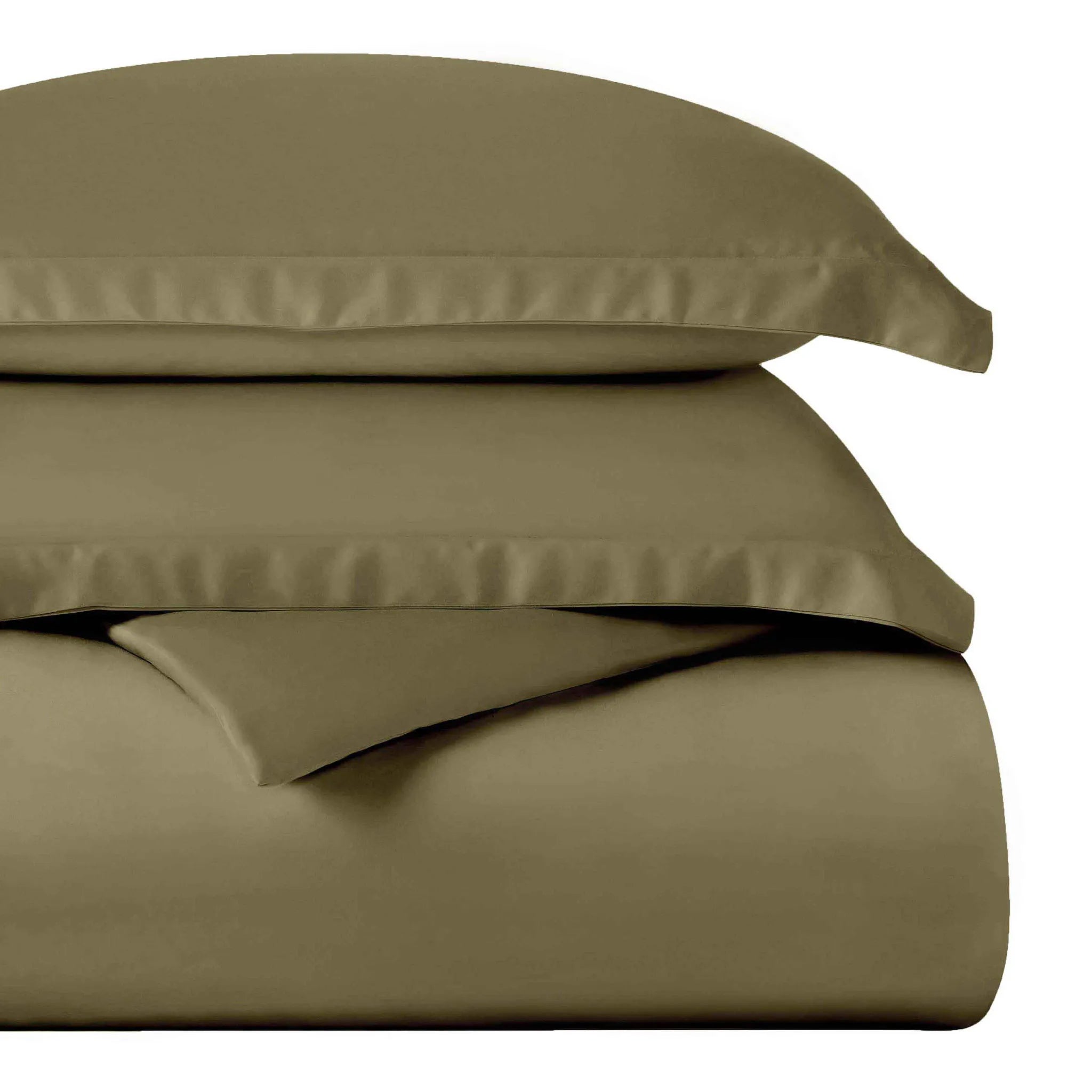 Egyptian Cotton 400 Thread Count Solid Luxury Duvet Cover Set - Egyptian Cotton Duvet Cover Set by Superior Brand
