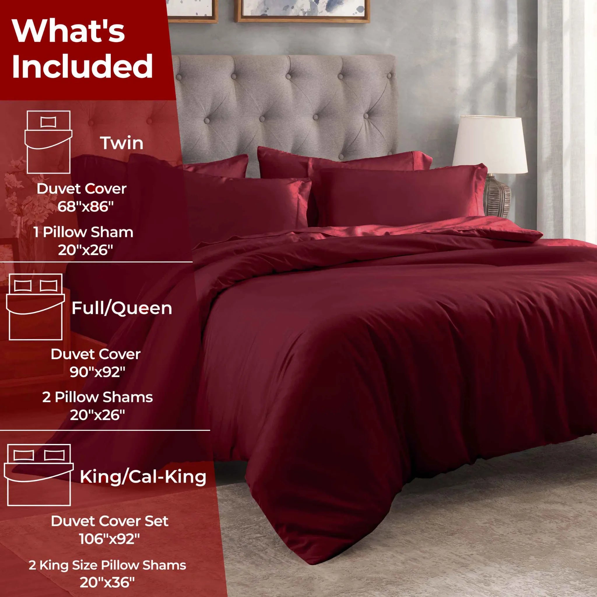 Egyptian Cotton 400 Thread Count Solid Luxury Duvet Cover Set - Egyptian Cotton Duvet Cover Set by Superior Brand