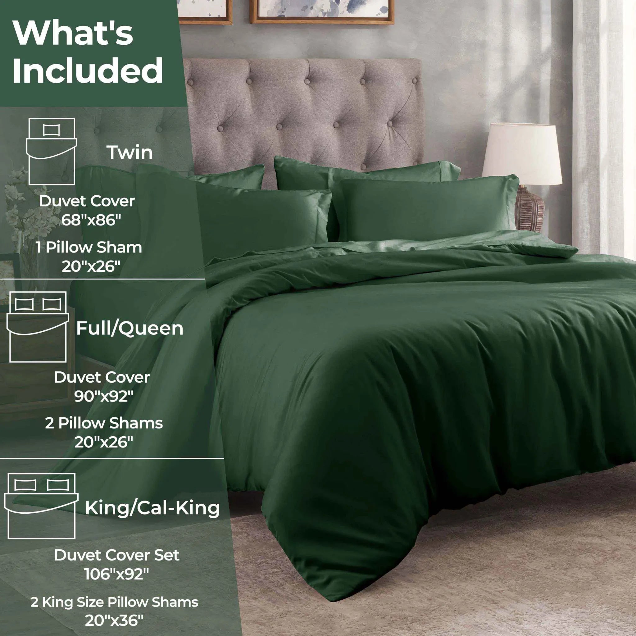 Egyptian Cotton 400 Thread Count Solid Luxury Duvet Cover Set - Egyptian Cotton Duvet Cover Set by Superior Brand