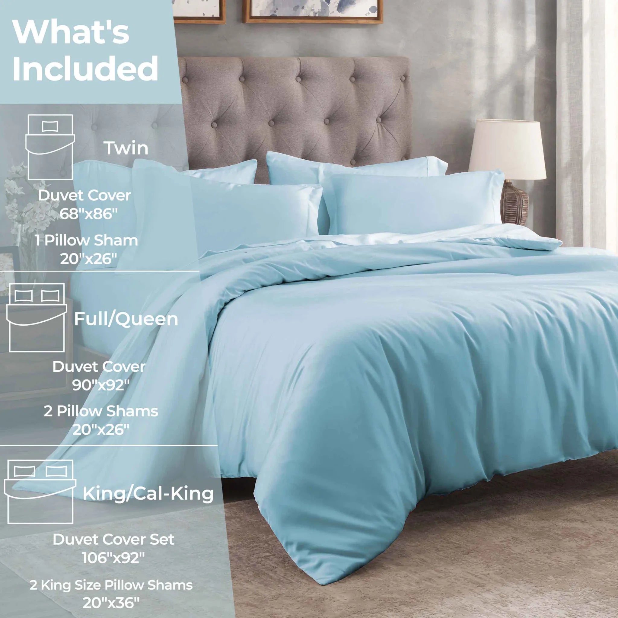 Egyptian Cotton 400 Thread Count Solid Luxury Duvet Cover Set - Egyptian Cotton Duvet Cover Set by Superior Brand