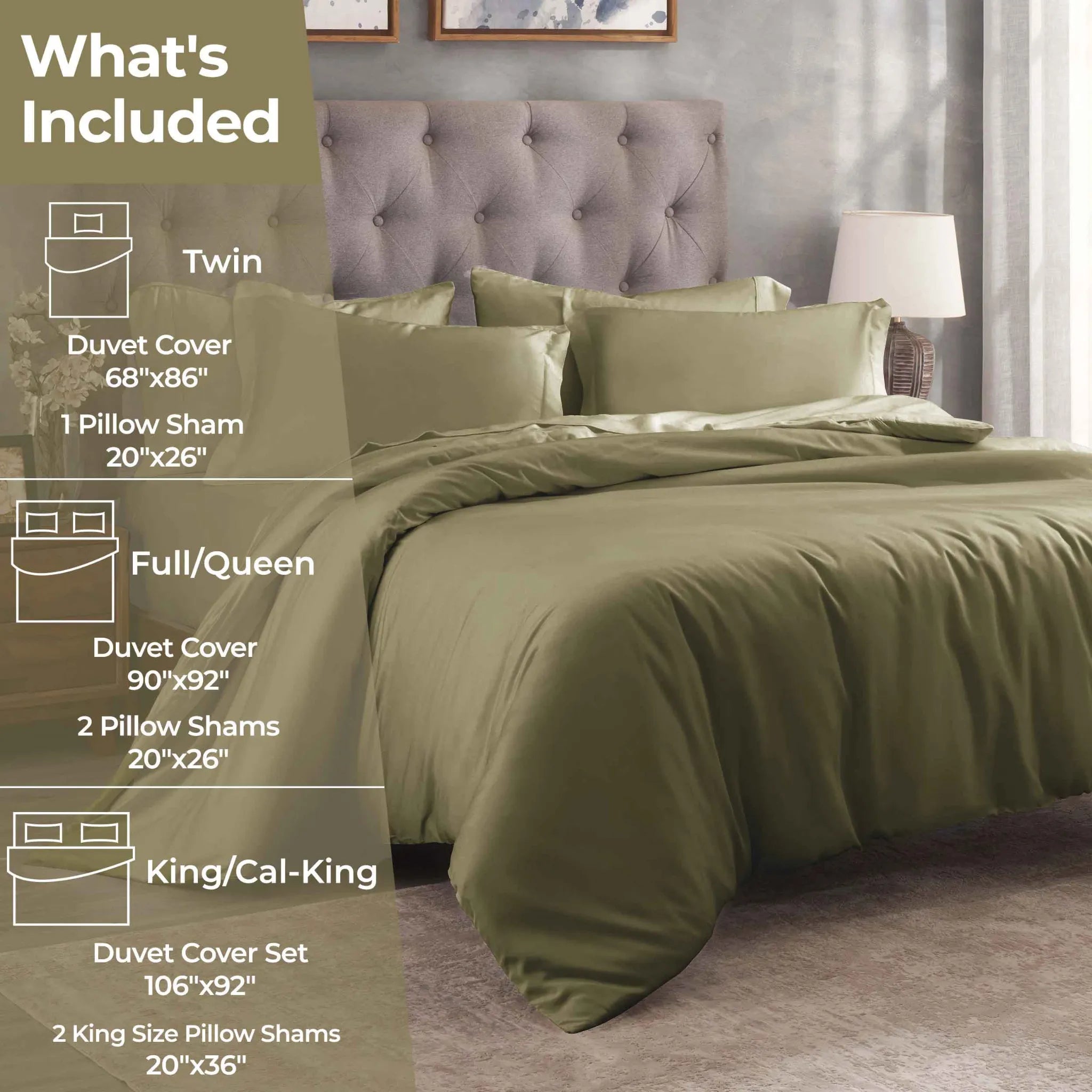 Egyptian Cotton 400 Thread Count Solid Luxury Duvet Cover Set - Egyptian Cotton Duvet Cover Set by Superior Brand