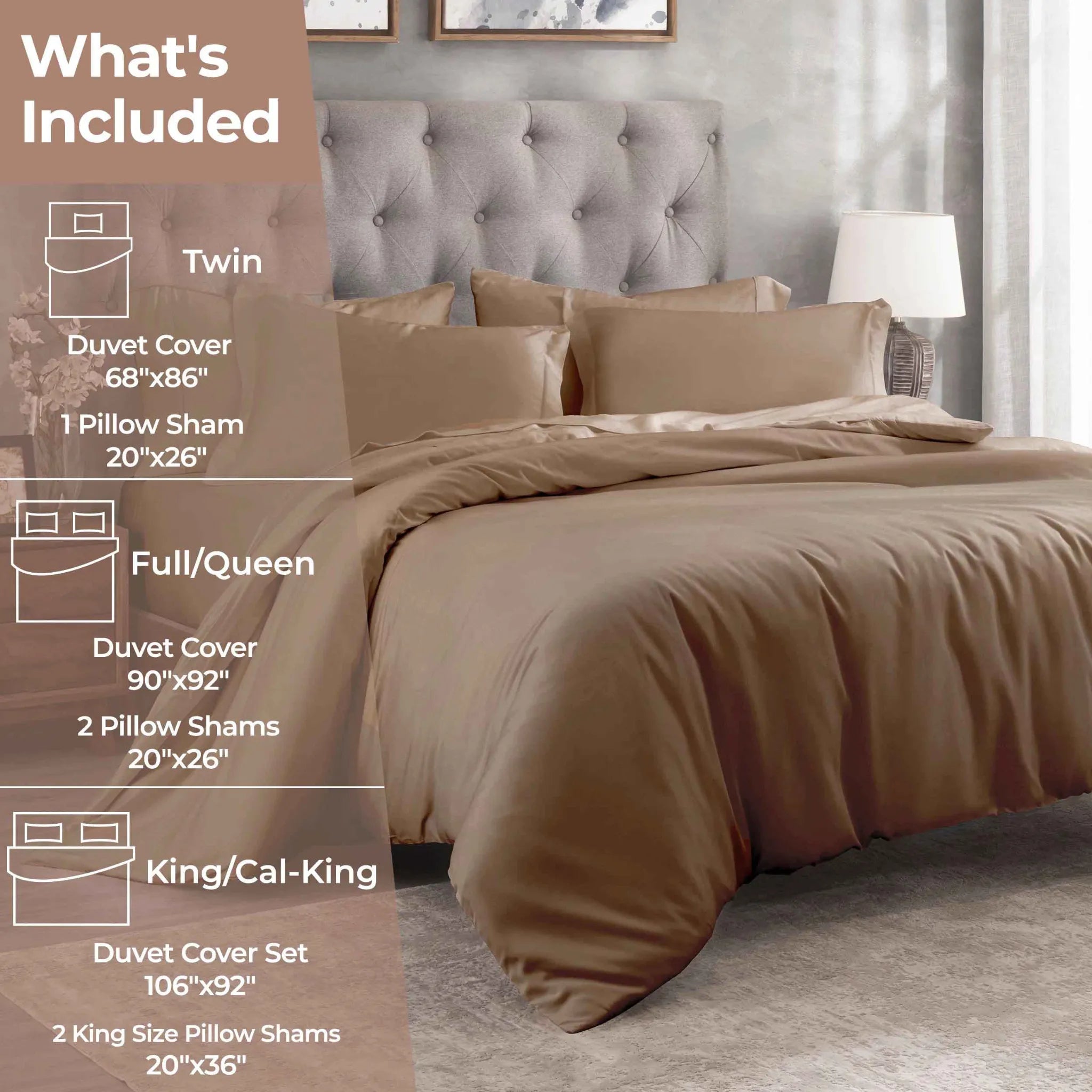 Egyptian Cotton 400 Thread Count Solid Luxury Duvet Cover Set - Egyptian Cotton Duvet Cover Set by Superior Brand