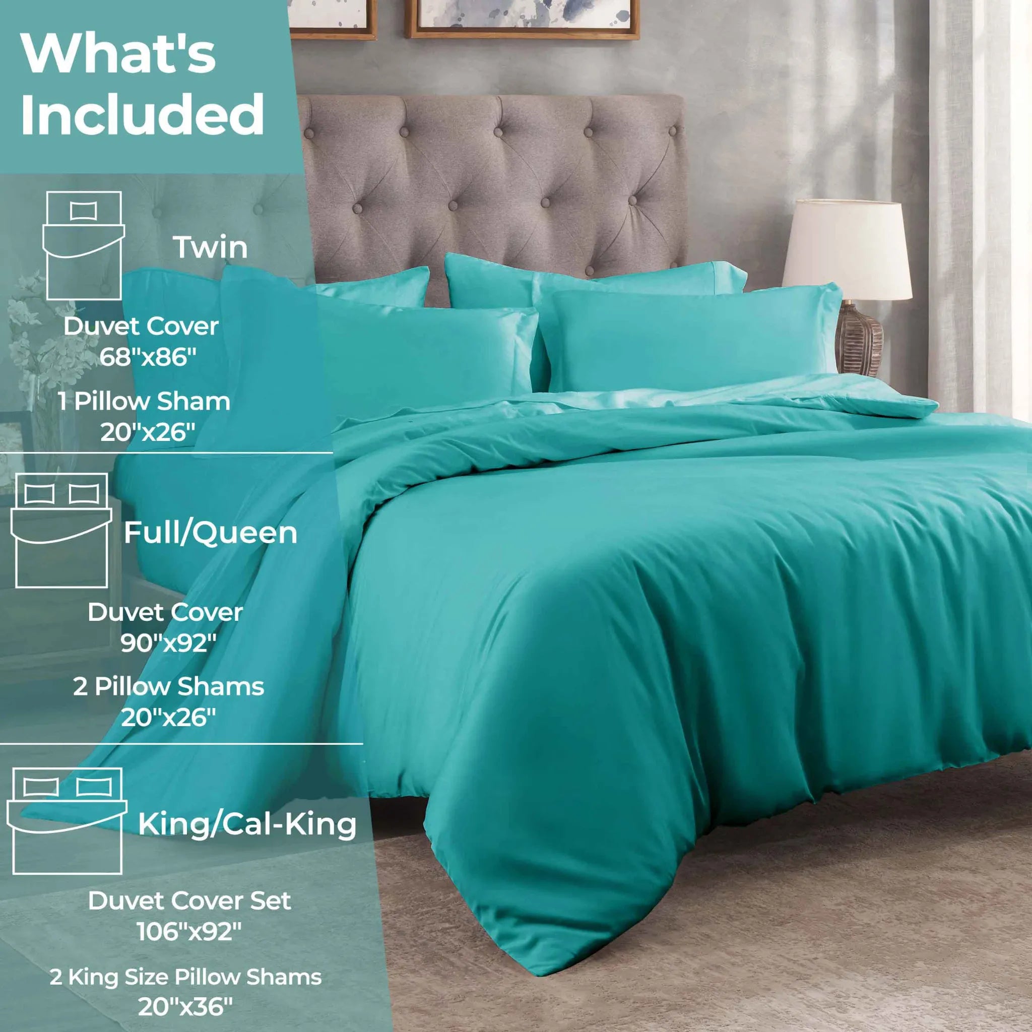Egyptian Cotton 400 Thread Count Solid Luxury Duvet Cover Set - Egyptian Cotton Duvet Cover Set by Superior Brand