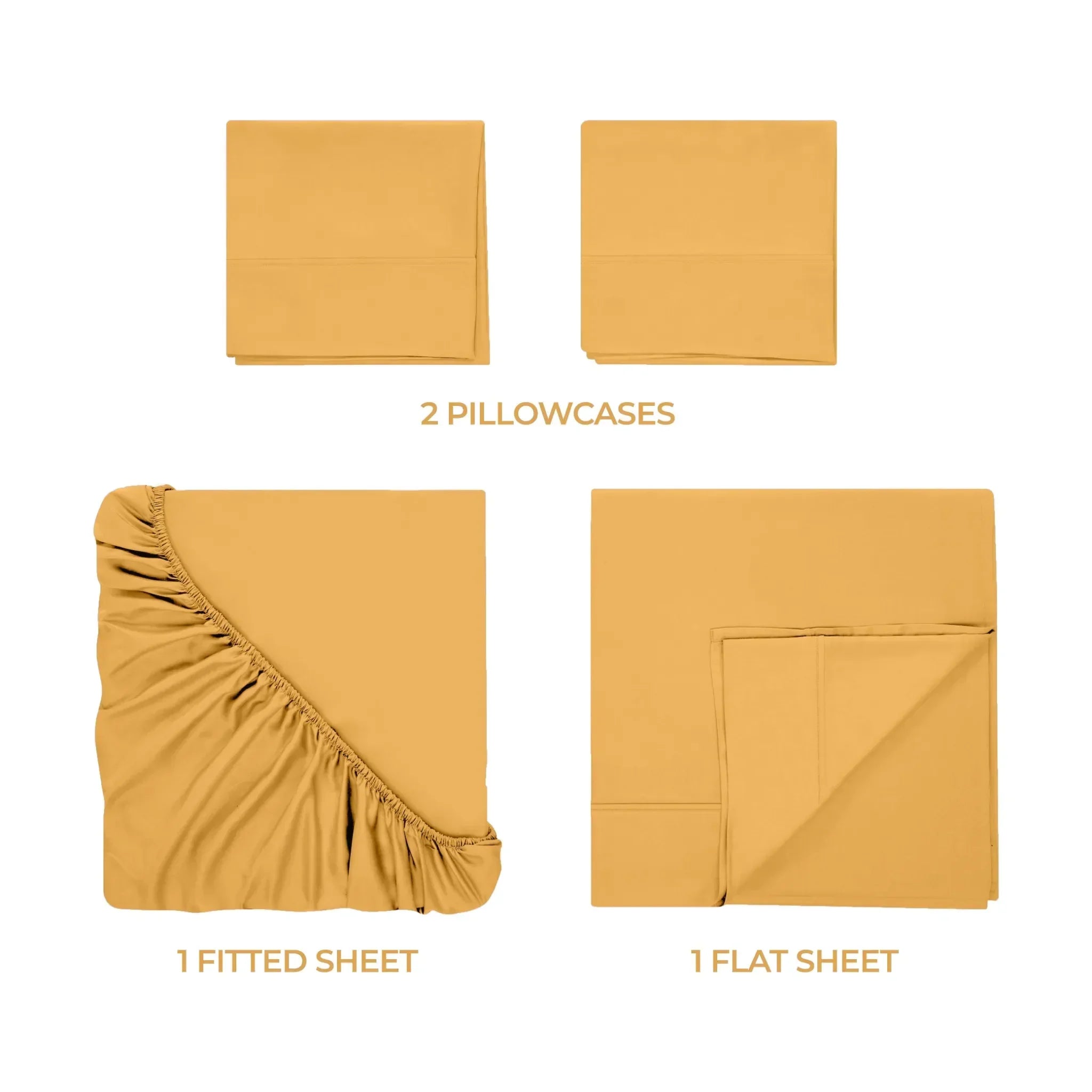 400 Thread Count Egyptian Cotton Sateen Bed Sheet Set - Egyptian Cotton Sheet Set by Superior Brand