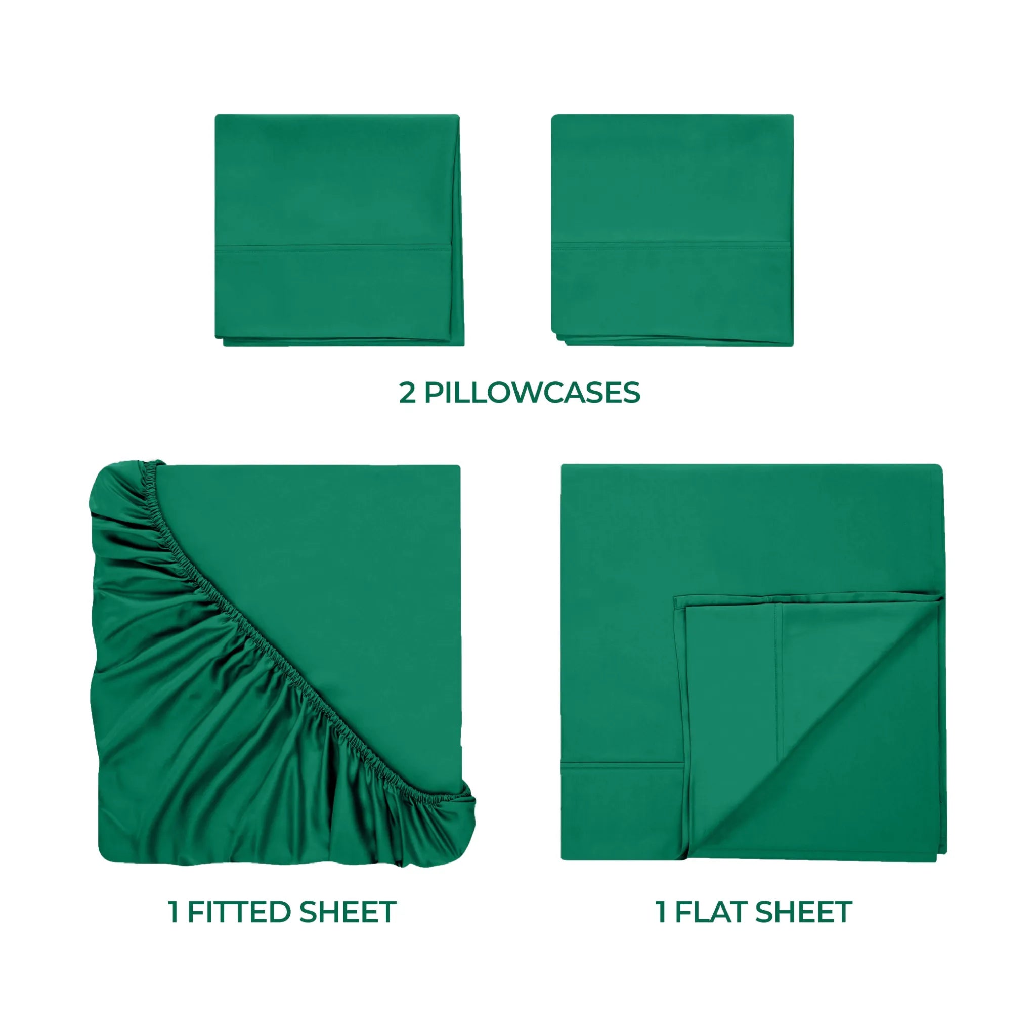 400 Thread Count Egyptian Cotton Sateen Bed Sheet Set - Egyptian Cotton Sheet Set by Superior Brand