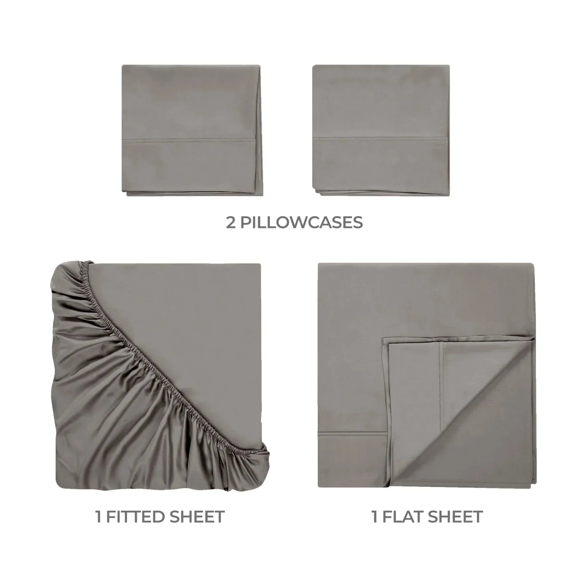 400 Thread Count Egyptian Cotton Sateen Bed Sheet Set - Egyptian Cotton Sheet Set by Superior Brand