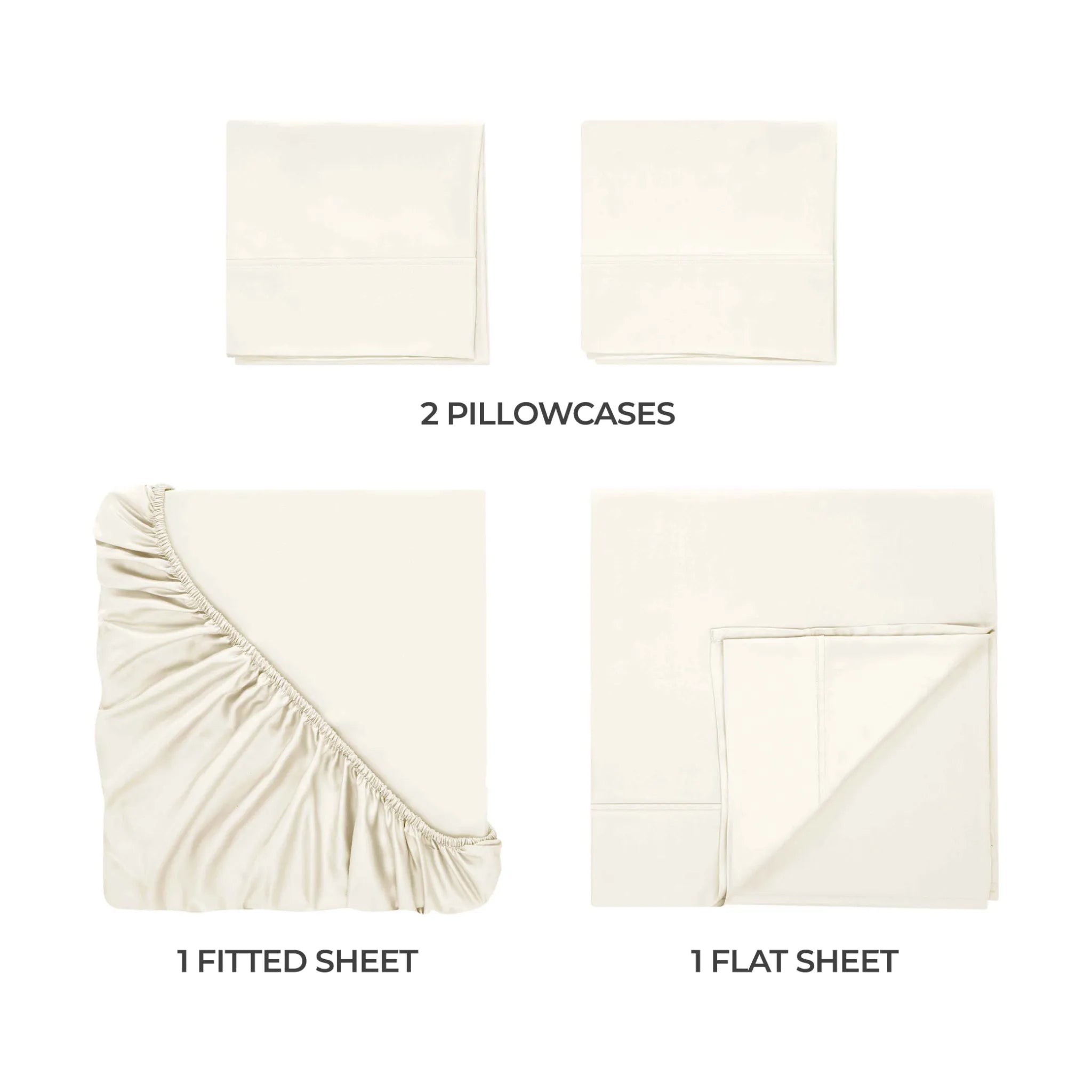 400 Thread Count Egyptian Cotton Sateen Bed Sheet Set - Egyptian Cotton Sheet Set by Superior Brand