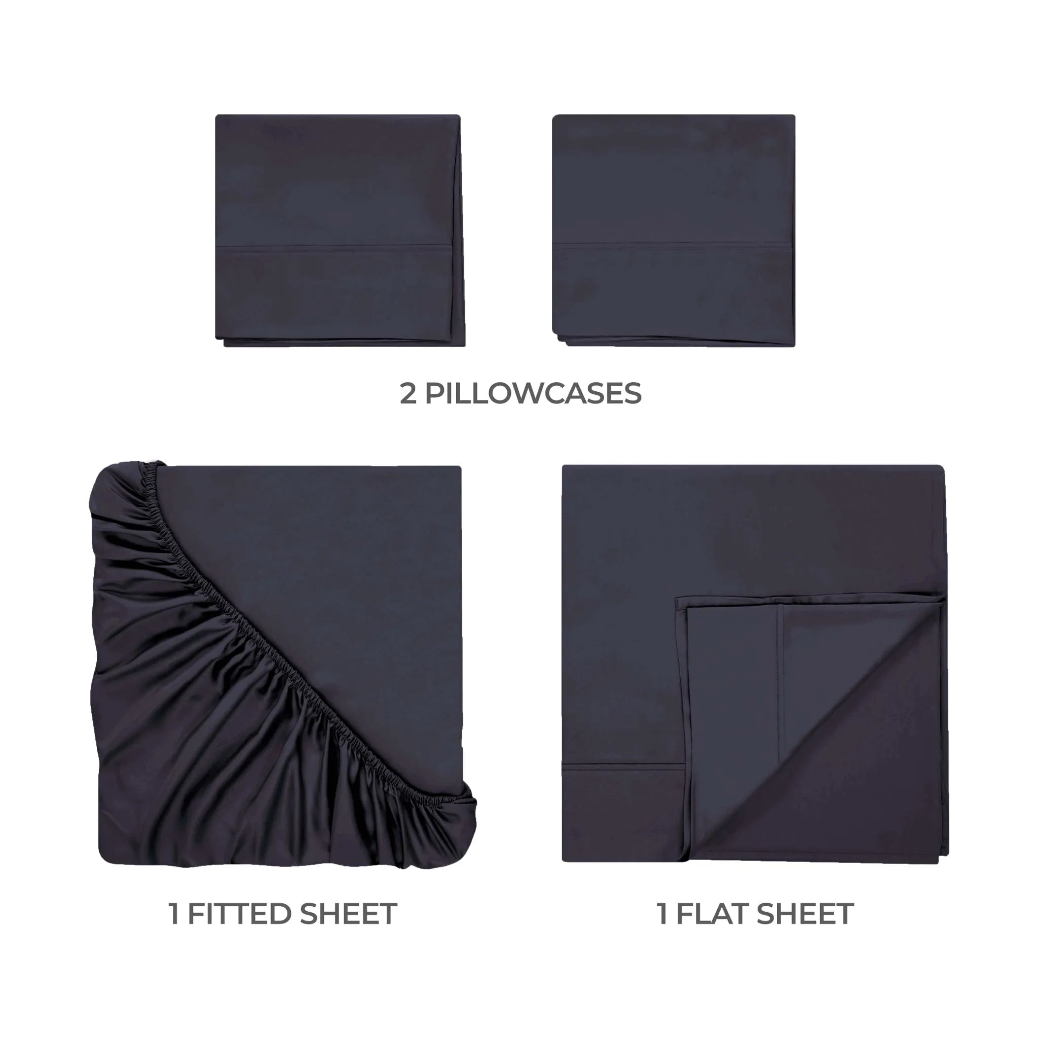 400 Thread Count Egyptian Cotton Sateen Bed Sheet Set - Egyptian Cotton Sheet Set by Superior Brand