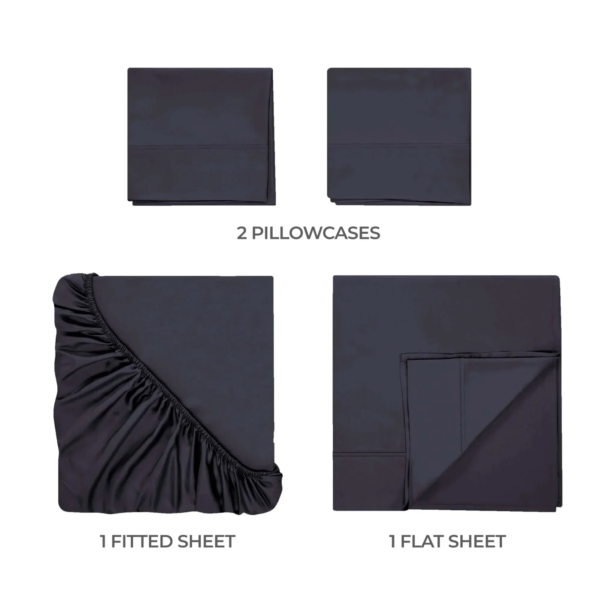 400 Thread Count Egyptian Cotton Sateen Bed Sheet Set - Egyptian Cotton Sheet Set by Superior Brand