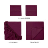 400 Thread Count Egyptian Cotton Sateen Bed Sheet Set - Egyptian Cotton Sheet Set by Superior Brand