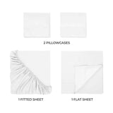 400 Thread Count Egyptian Cotton Sateen Bed Sheet Set - Egyptian Cotton Sheet Set by Superior Brand