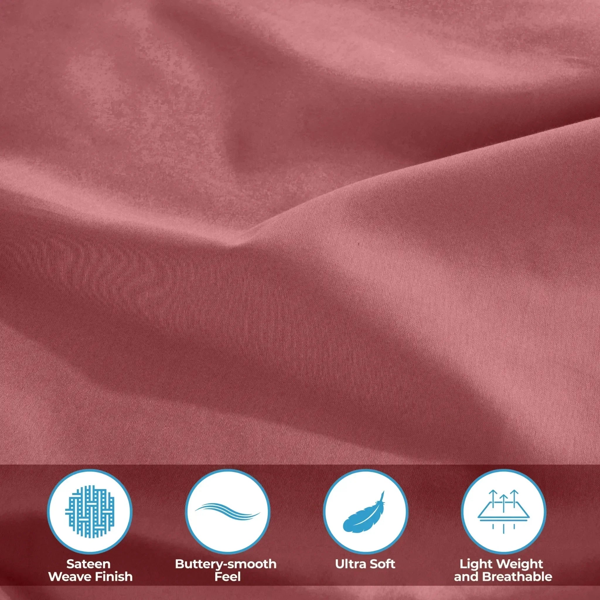 400 Thread Count Egyptian Cotton Sateen Bed Sheet Set - Egyptian Cotton Sheet Set by Superior Brand