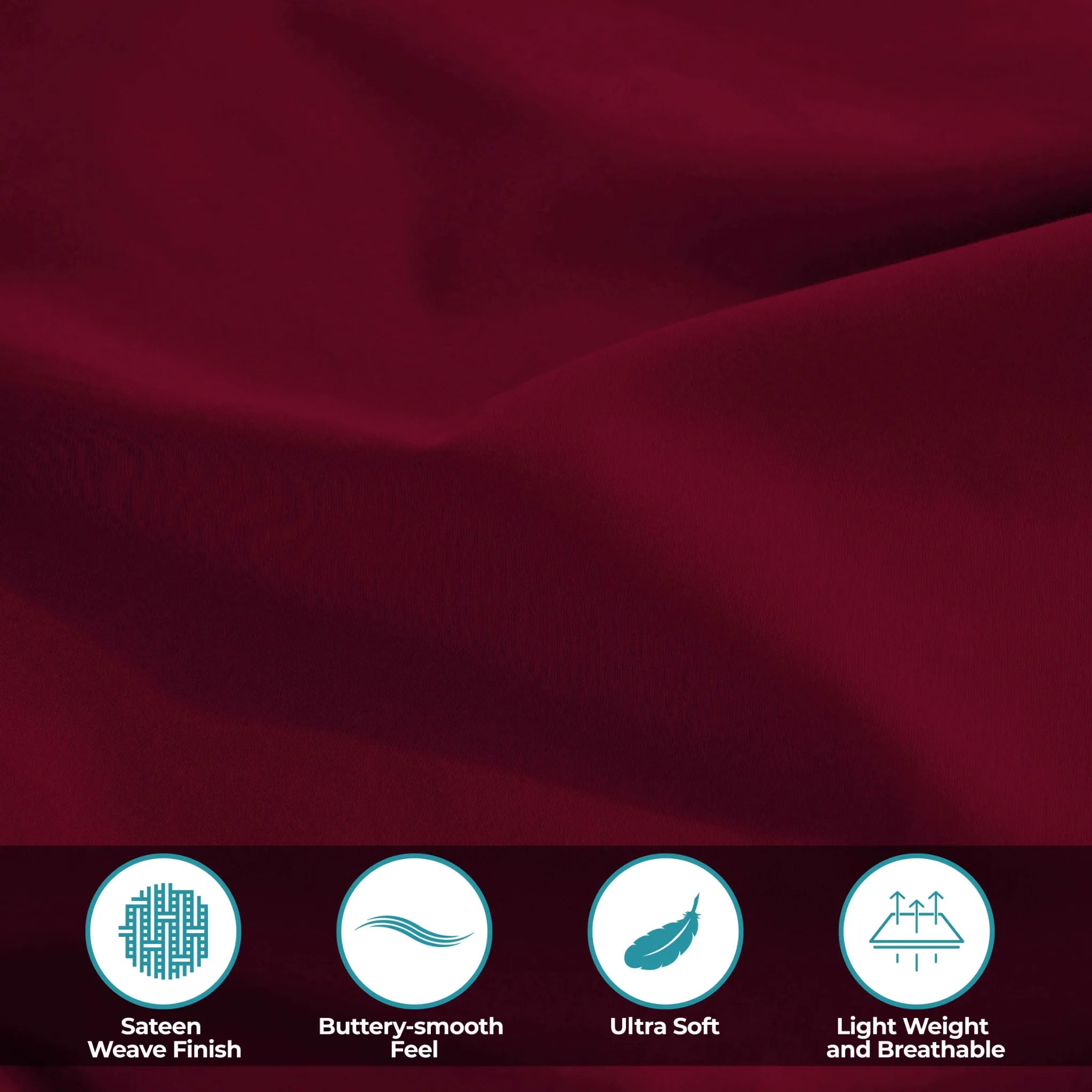 400 Thread Count Egyptian Cotton Sateen Bed Sheet Set - Egyptian Cotton Sheet Set by Superior Brand
