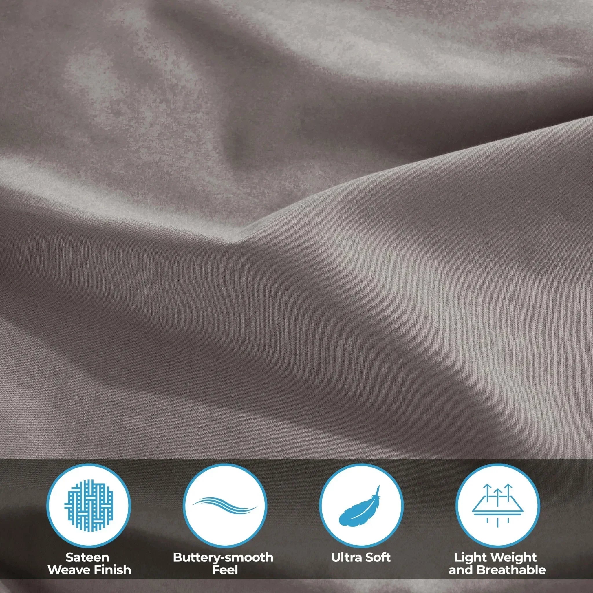 400 Thread Count Egyptian Cotton Sateen Bed Sheet Set - Egyptian Cotton Sheet Set by Superior Brand