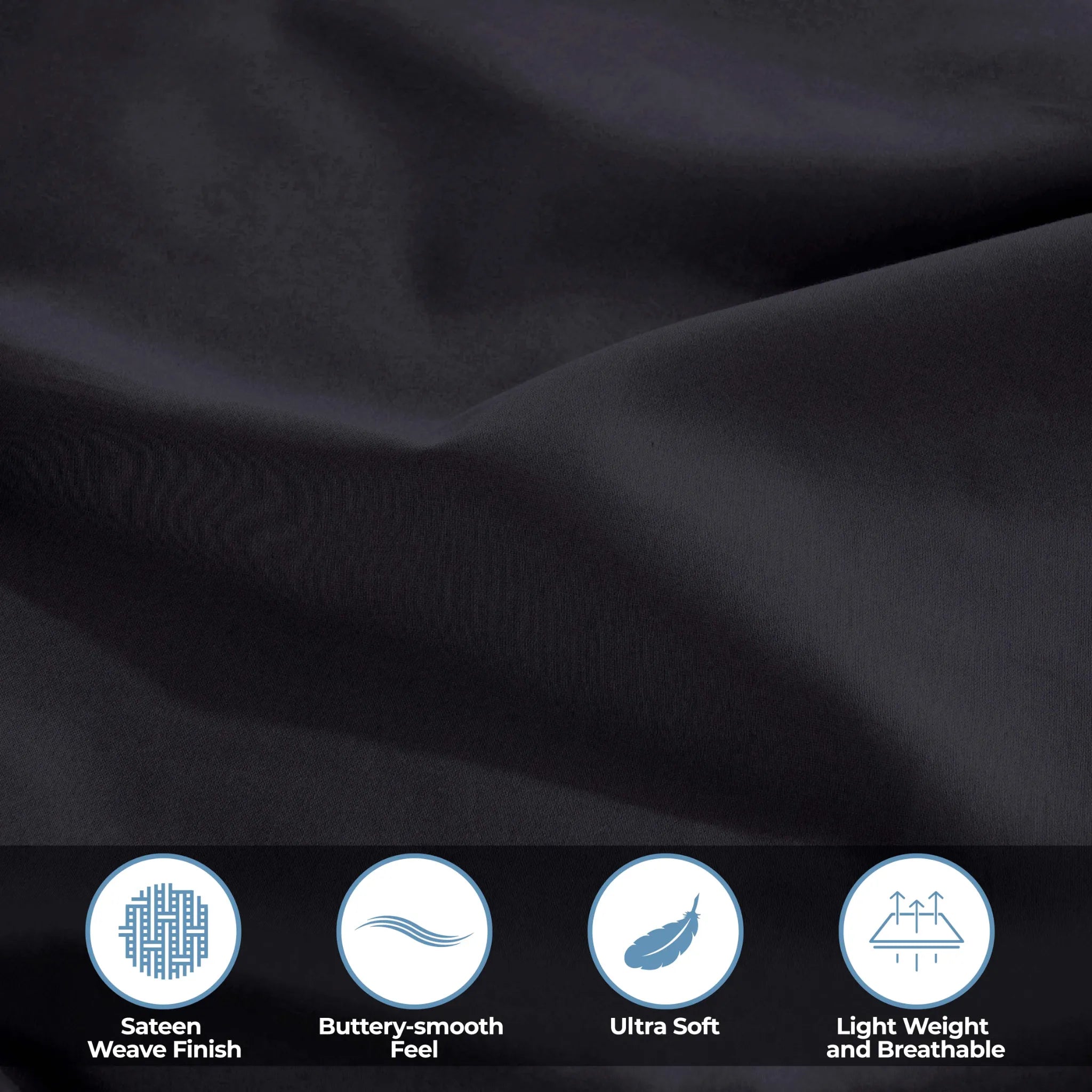 400 Thread Count Egyptian Cotton Sateen Bed Sheet Set - Egyptian Cotton Sheet Set by Superior Brand