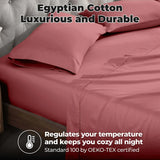 400 Thread Count Egyptian Cotton Sateen Bed Sheet Set - Egyptian Cotton Sheet Set by Superior Brand