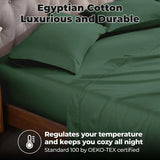 400 Thread Count Egyptian Cotton Sateen Bed Sheet Set - Egyptian Cotton Sheet Set by Superior Brand