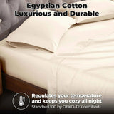 400 Thread Count Egyptian Cotton Sateen Bed Sheet Set - Egyptian Cotton Sheet Set by Superior Brand