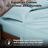 400 Thread Count Egyptian Cotton Sateen Bed Sheet Set - Egyptian Cotton Sheet Set by Superior Brand