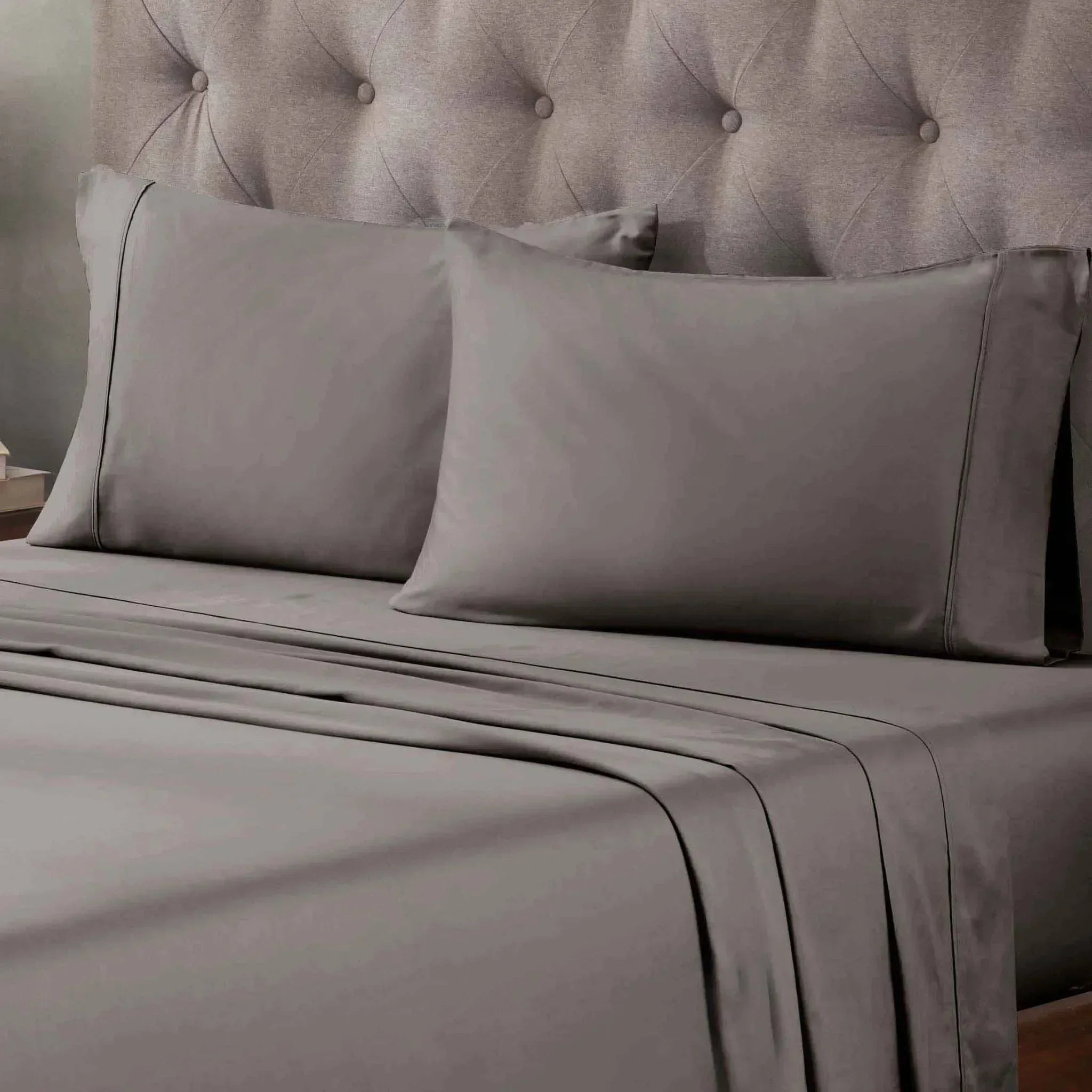 400 Thread Count Egyptian Cotton Sateen Bed Sheet Set - Egyptian Cotton Sheet Set by Superior Brand