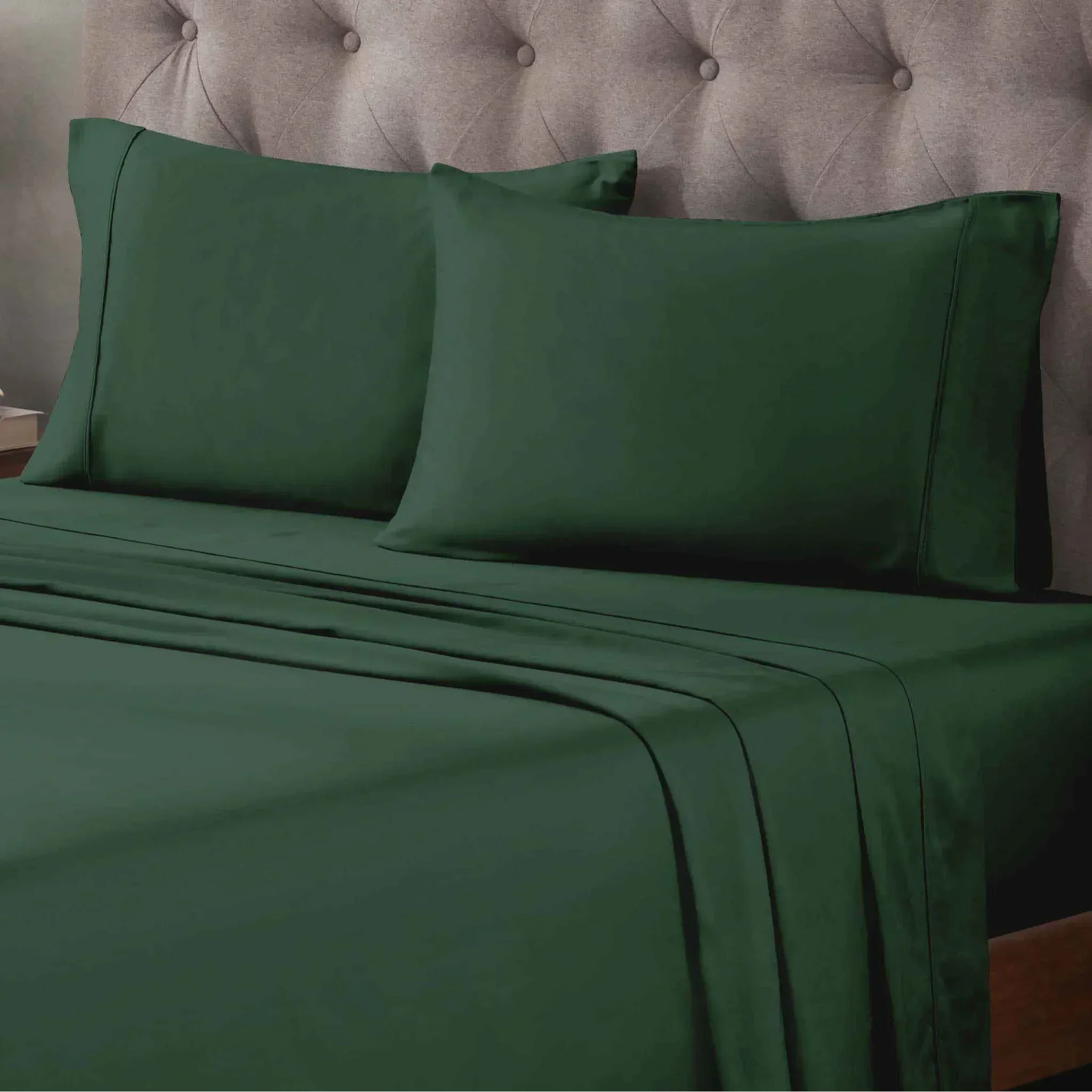 400 Thread Count Egyptian Cotton Sateen Bed Sheet Set - Egyptian Cotton Sheet Set by Superior Brand