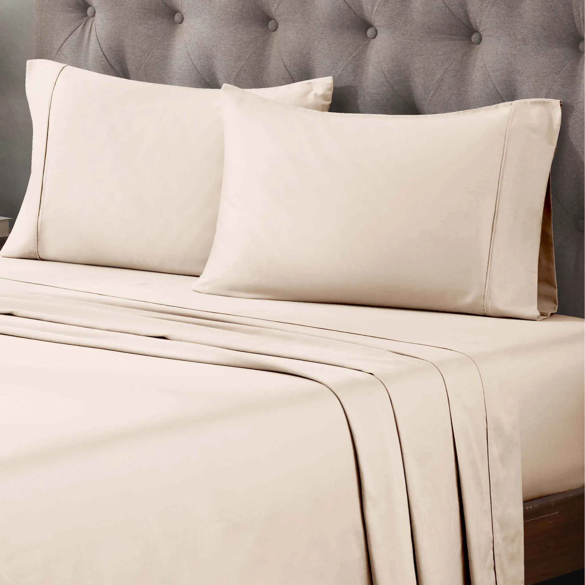400 Thread Count Egyptian Cotton Sateen Bed Sheet Set - Egyptian Cotton Sheet Set by Superior Brand