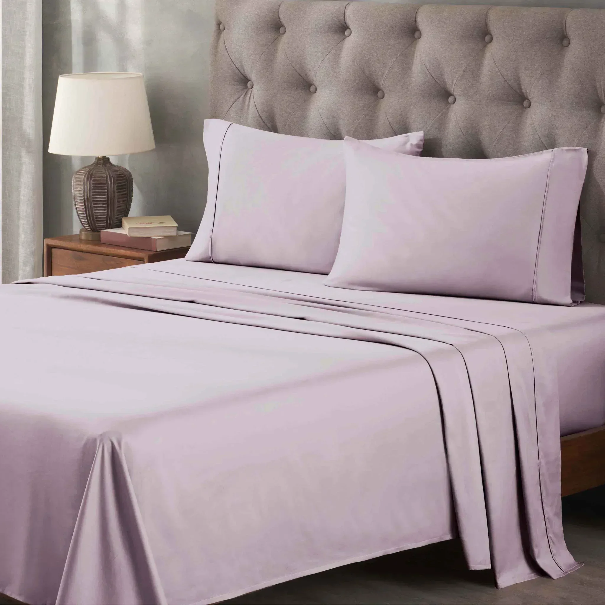400 Thread Count Egyptian Cotton Sateen Bed Sheet Set - Egyptian Cotton Sheet Set by Superior Brand