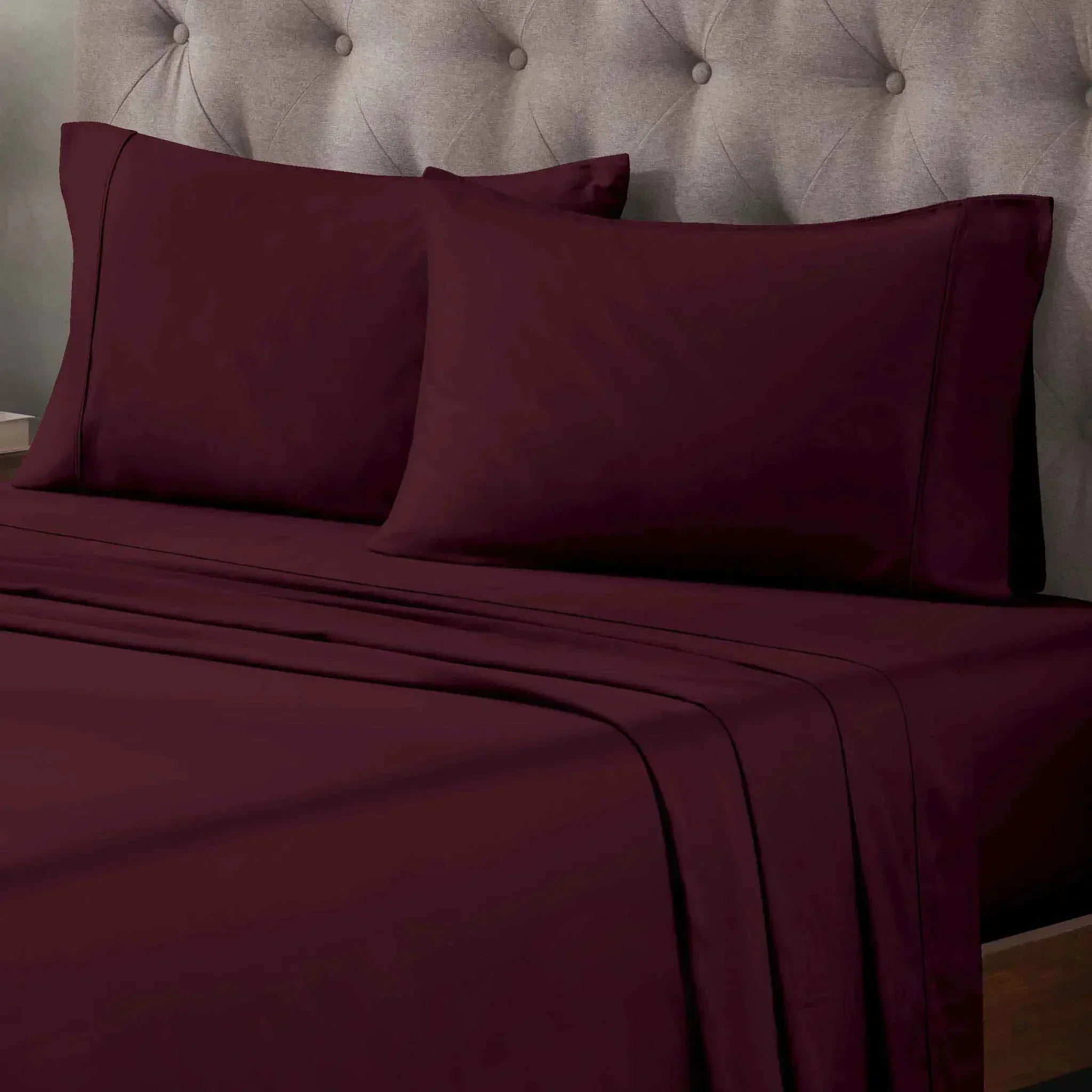 400 Thread Count Egyptian Cotton Sateen Bed Sheet Set - Egyptian Cotton Sheet Set by Superior Brand